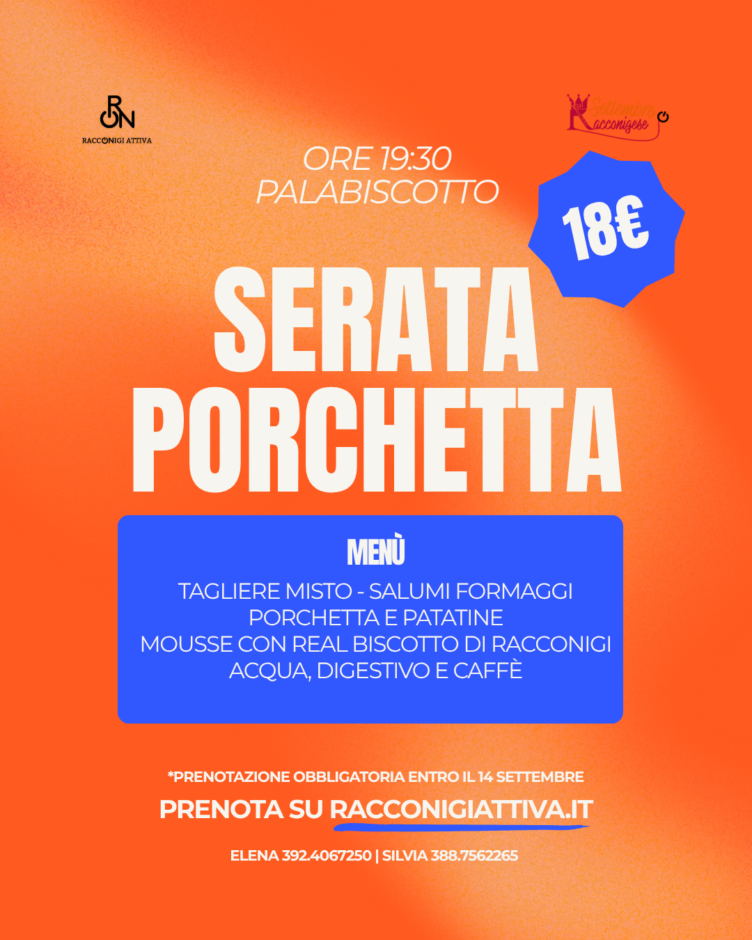 Locandina di Serata Porchetta e Karaoke